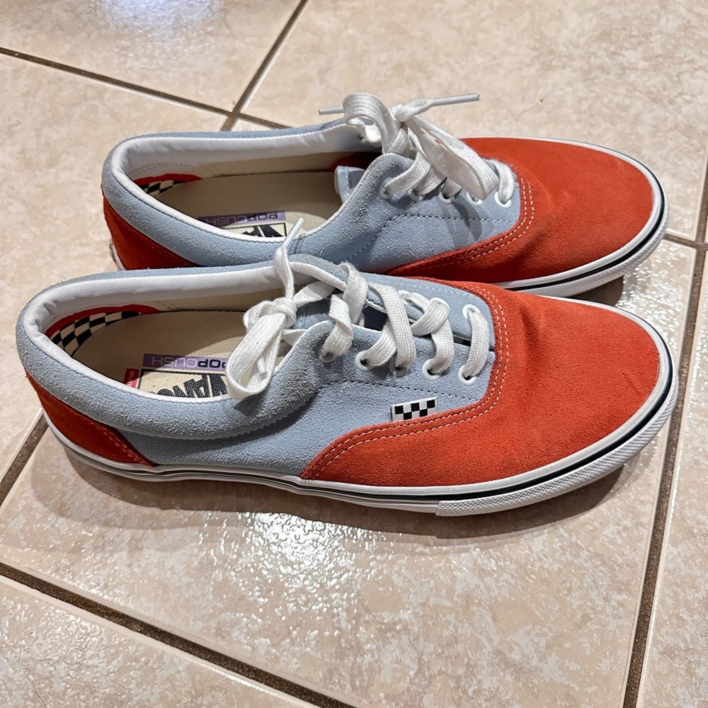 Vans Red and Light Blue
